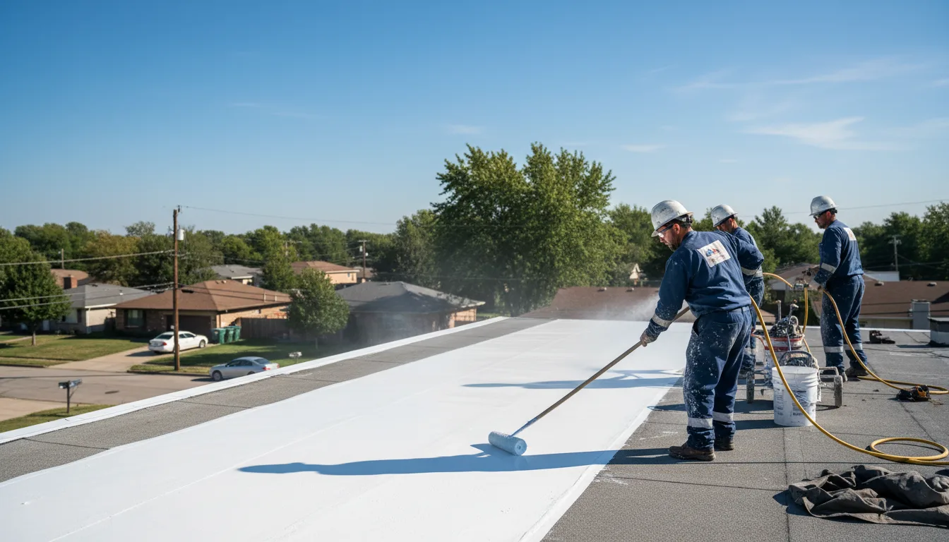 Commercial roof coating in Lake Villa, IL near me